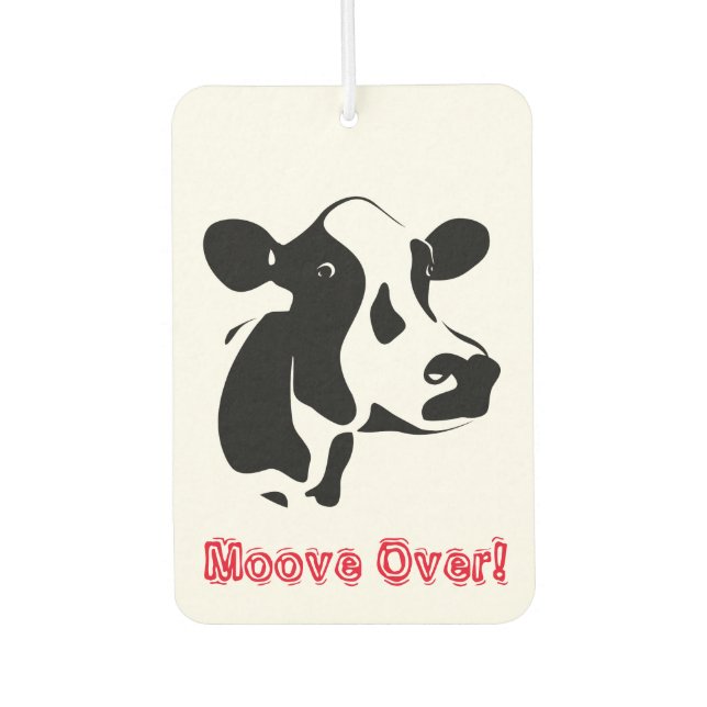 Cow Moove Over Air Freshener (Front)