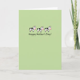 Cow Mother's Day Card