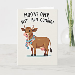 Cow Mothers Day Greeting Card