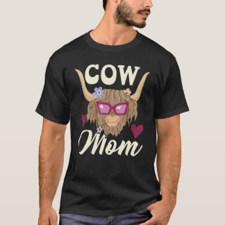 Cow Mum Heifer Cow Whisperer Cow Farming Animal Fa T-Shirt