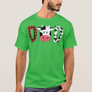 Cow Mum or Dad Birthday Farm Birthday Party  T-Shirt