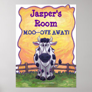 Cow My Room Poster