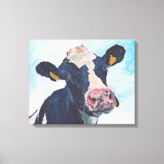 Cow No 01. 0254 Irish Friesian Cow Canvas Print