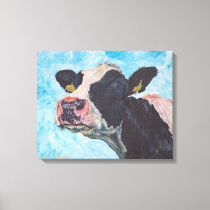 Cow no 03. 0556 Irish Fresian Cow Canvas Print