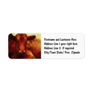 Cow Oil Painting Portrait