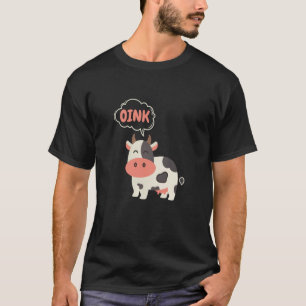 Cow Oink Farm animal Pig T-Shirt