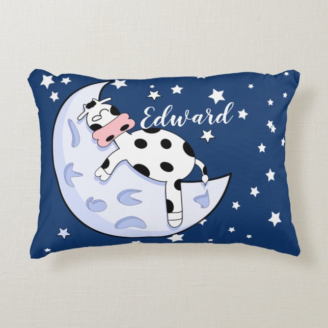 Cow Over the Moon   Decorative Cushion (Front)
