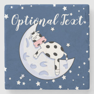 Cow Over the Moon Stone Coaster