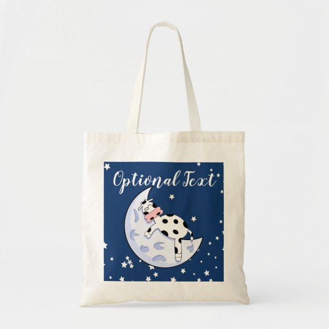 Cow Over the Moon Tote Bag (Front)