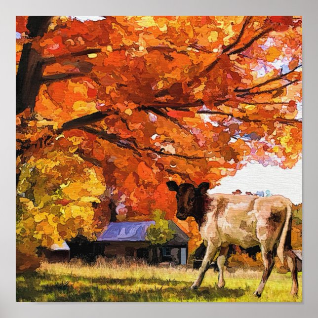 Cow Painting Poster (Front)