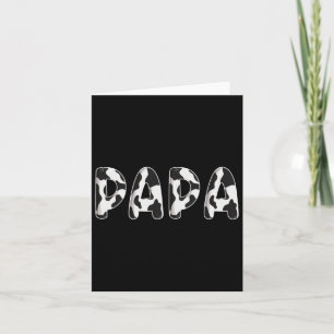 Cow Papa Birthday Family Matching Fathers Day Boy  Card