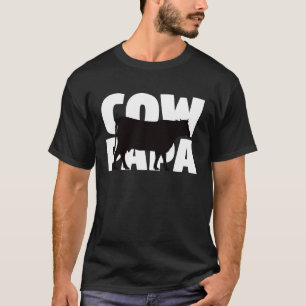 Cow Papa for Cow Lover Animal Father Cow Dad T-Shirt