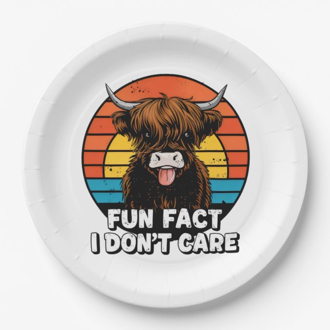 Cow. Paper Plate (Front)