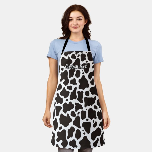 Cow Pattern Apron (Worn)