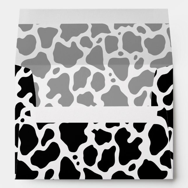 Cow Pattern Background Envelope (Back (Bottom))