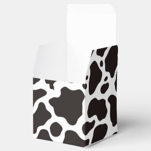 Cow pattern background favour box