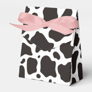 Cow pattern background favour box