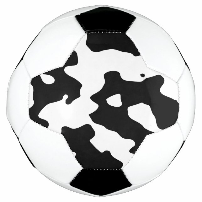 Cow Pattern Black and White Football (Front)