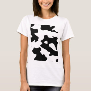 Cow Pattern Black and White T-Shirt