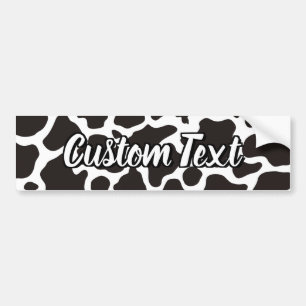 Cow Pattern Bumper Sticker