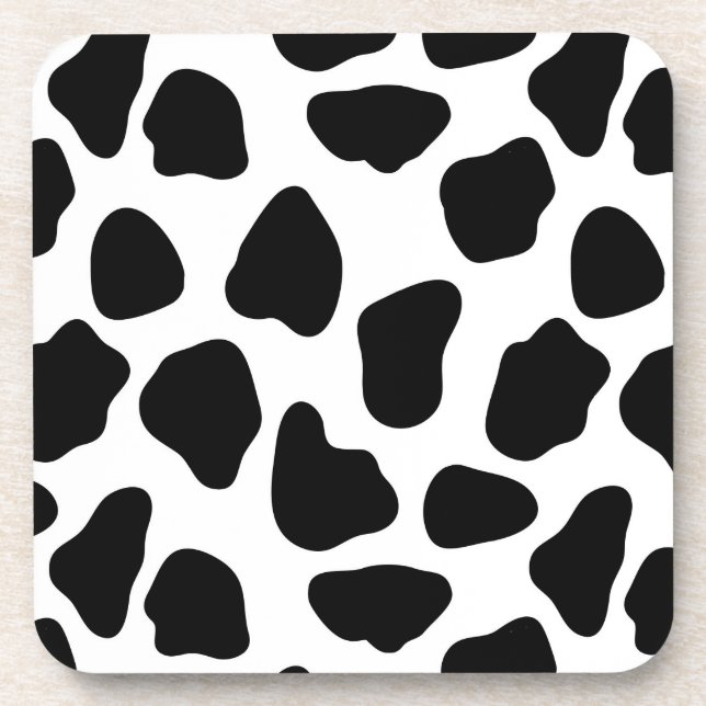 Cow pattern coaster (Front)