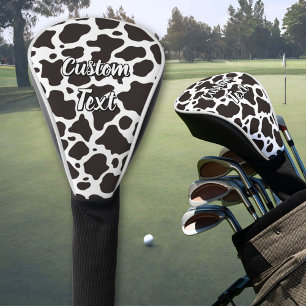 Cow Pattern Golf Head Cover