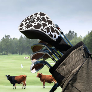 Cow Pattern Golf Head Cover