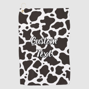 Cow Pattern Golf Towel