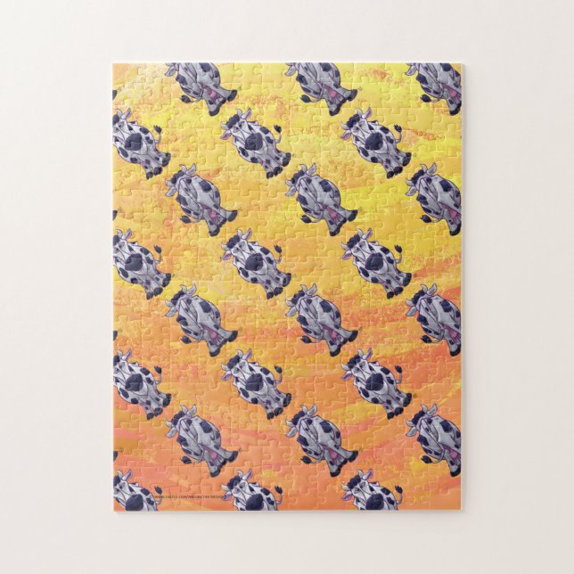 Cow Pattern Jigsaw Puzzle (Vertical)