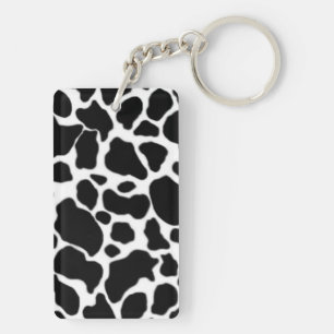 Cow Pattern Key Ring