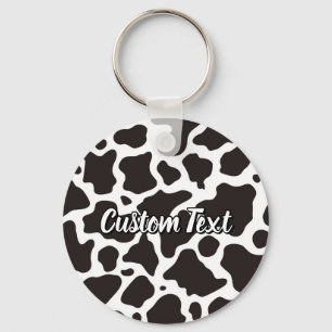 Cow Pattern Keychain