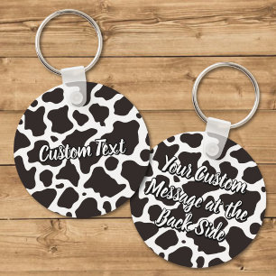 Cow Pattern Keychain