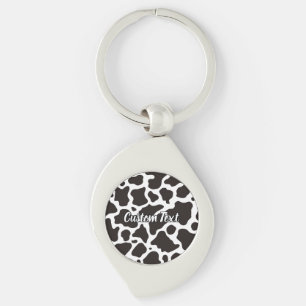 Cow Pattern Keychain