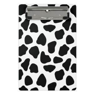 Cow pattern mini clipboard