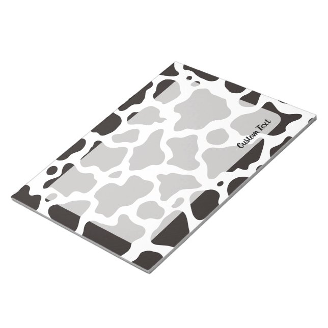 Cow Pattern Notepad (Angled)