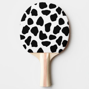 Cow pattern ping pong paddle