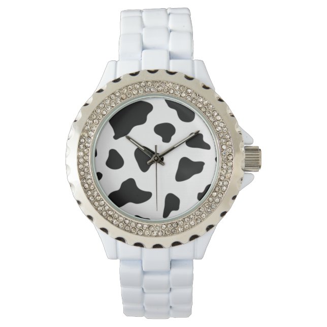 Cow Pattern Print  Watch (Front)