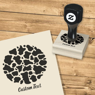 Cow Pattern Rubber Stamp