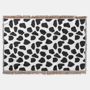 Cow pattern throw blanket