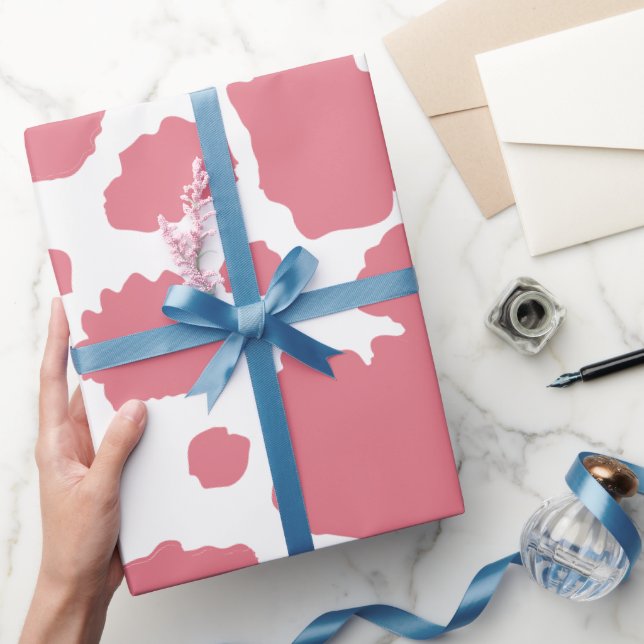 Cow Pattern Western Change to any colour Wrapping Paper (Gifting)