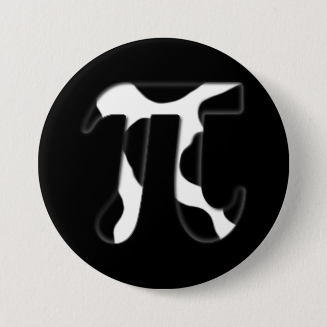 Cow Pi 7.5 Cm Round Badge (Front)