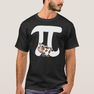 Cow Pi For Women And Men Cattle Rancher Math Geek  T-Shirt