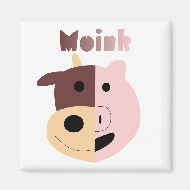 Cow + Pig = Moink magnet (Front)