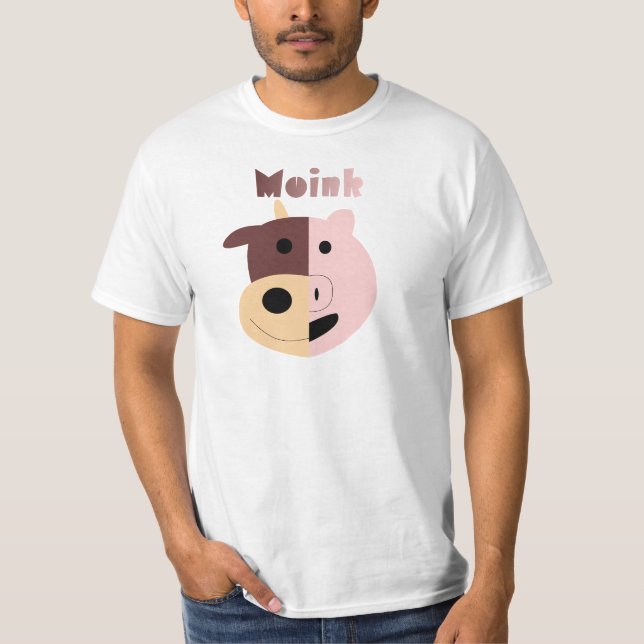 Cow + Pig = Moink mens tshirt (Front)