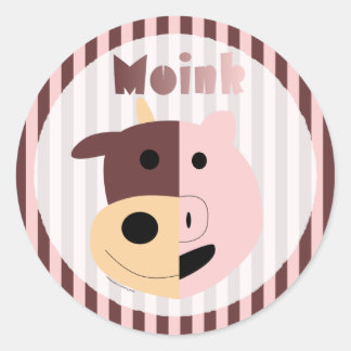 Cow + Pig = Moink stickers
