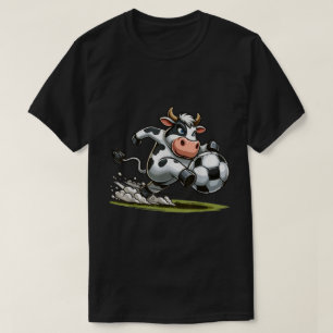 Cow Playing Soccer Sports Cows Lover T-Shirt