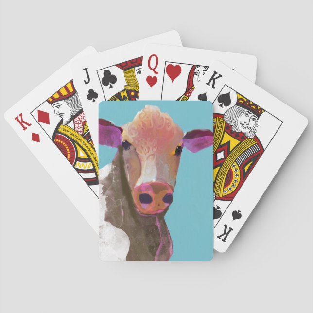 Cow Poker Face Playing Cards made by Bicycle (Back)