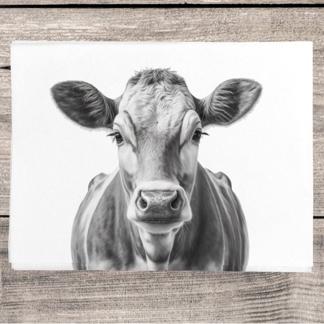 Cow Portrait   Tissue Paper (Creator Uploaded)