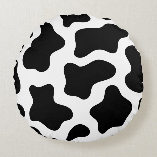 Cow Pow Round Cushion (Front)
