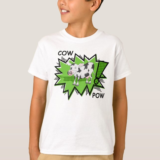 Cow Pow starburst T-Shirt (Front)